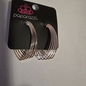 Paparazzi Rose Gold Layered Hoop Earrings